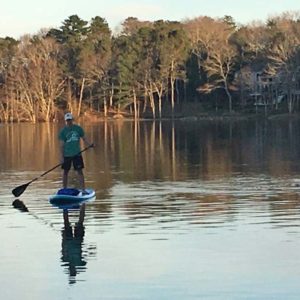 serene inlet paddleboarding