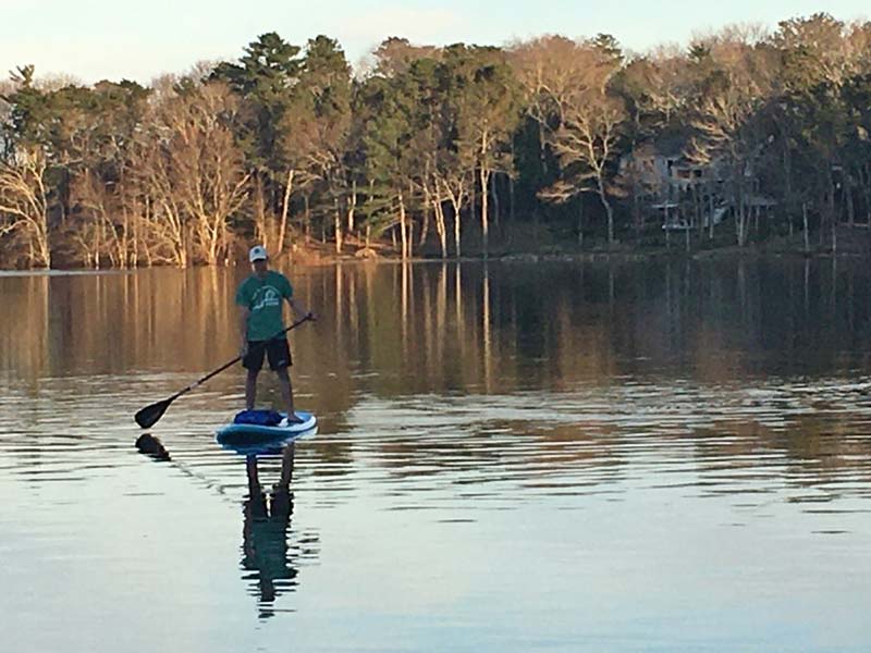 serene inlet paddleboarding